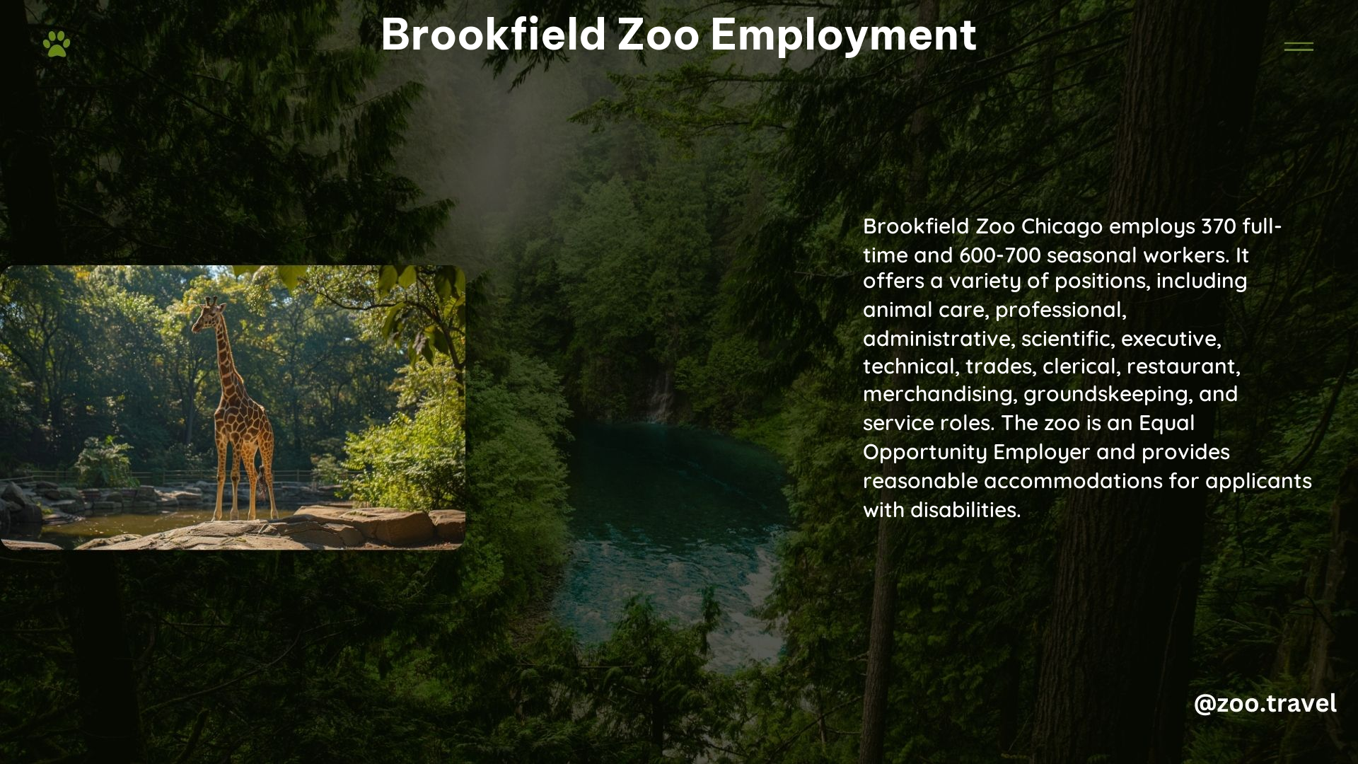 Brookfield Zoo Employment