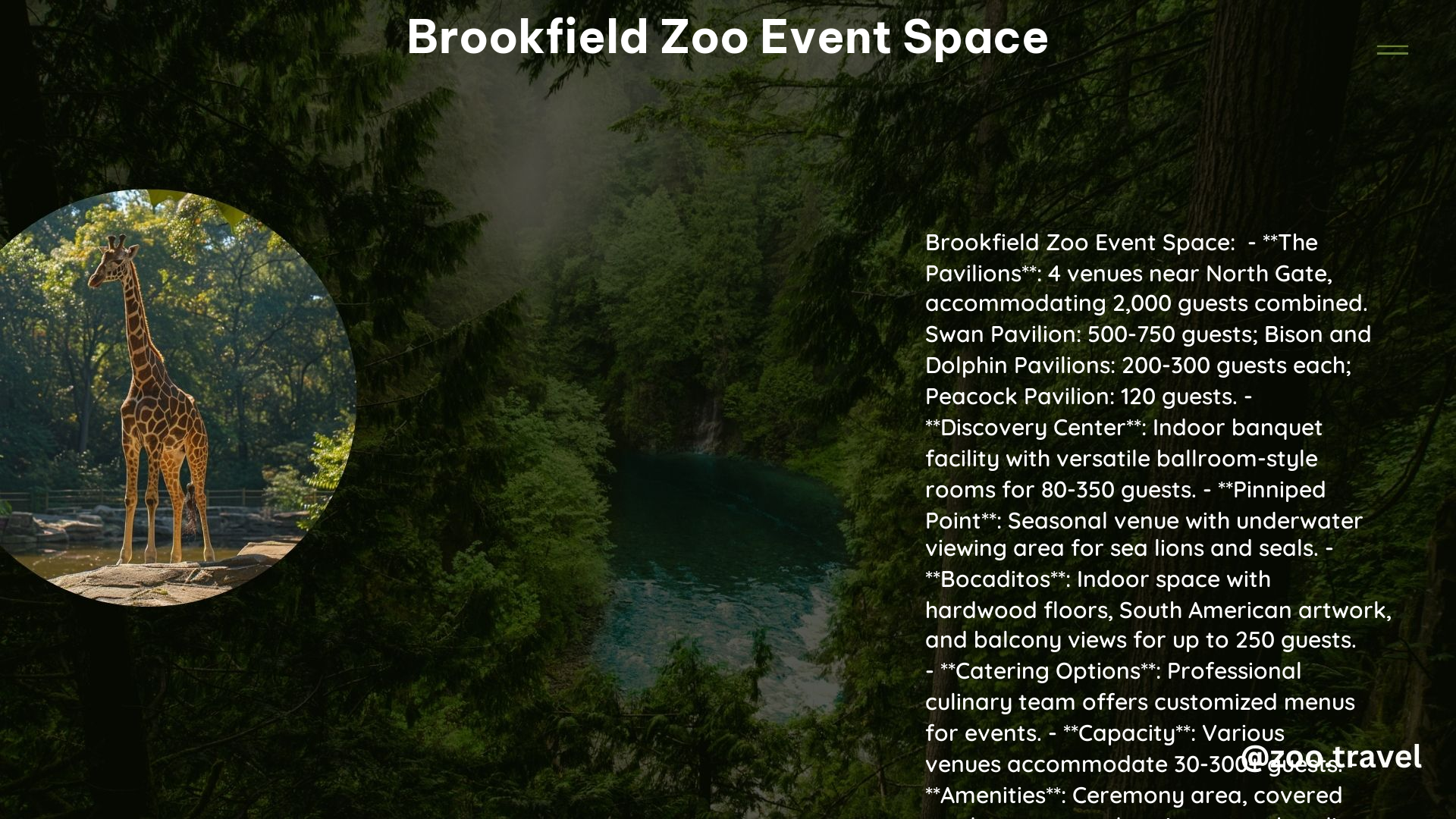 Brookfield Zoo Event Space