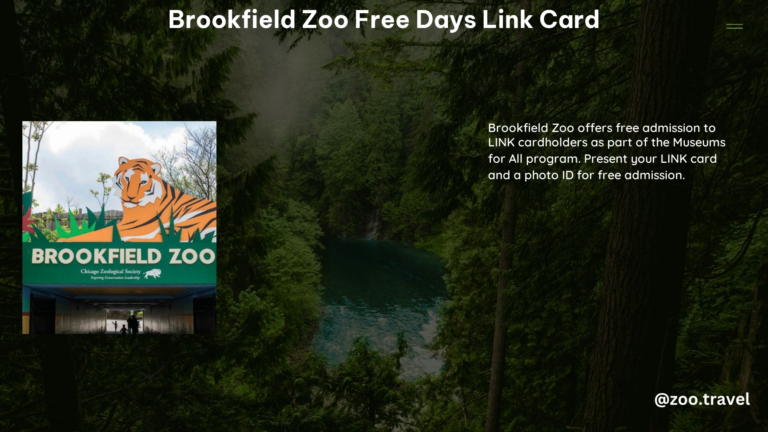 Brookfield Zoo Free Days Link Card