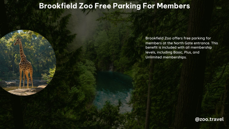 Brookfield Zoo Free Parking for Members