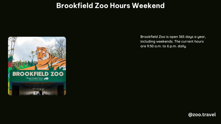 Brookfield Zoo Hours Weekend