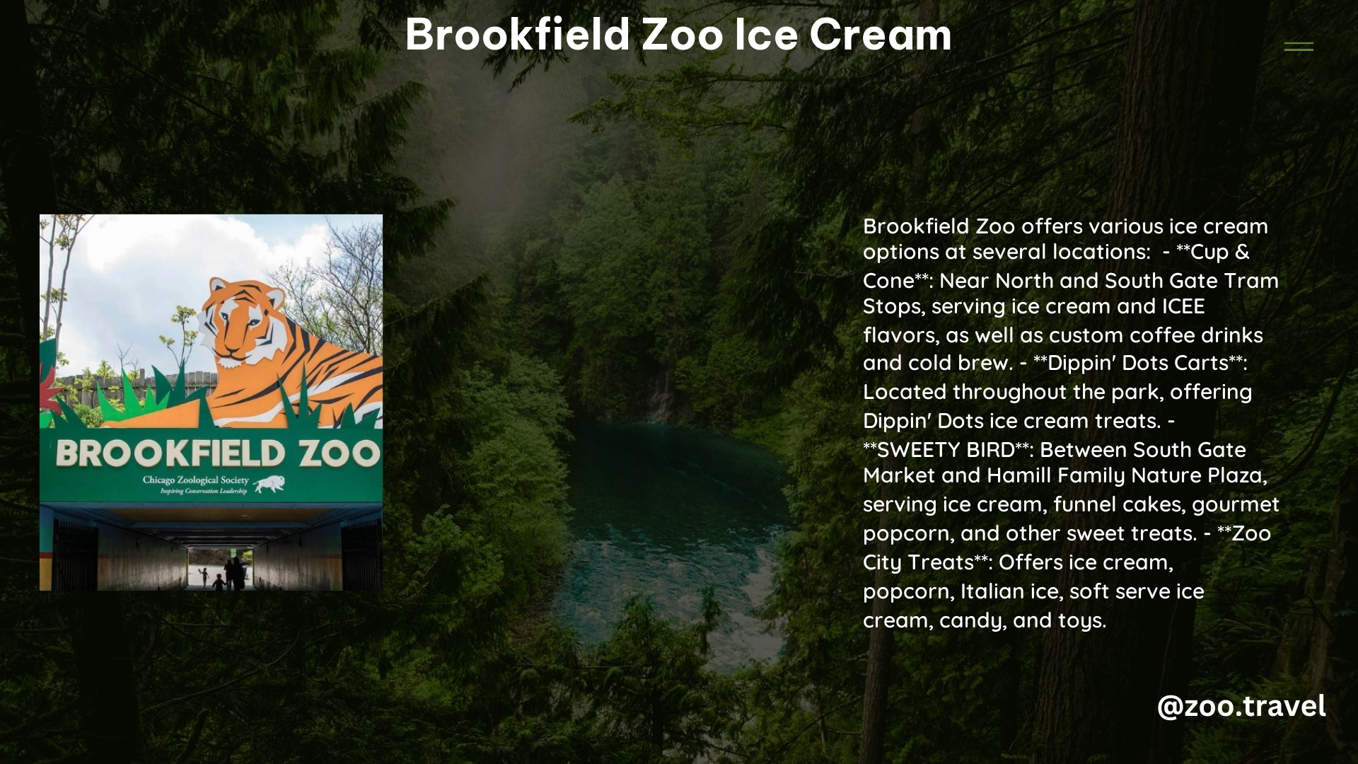 Brookfield Zoo Ice Cream