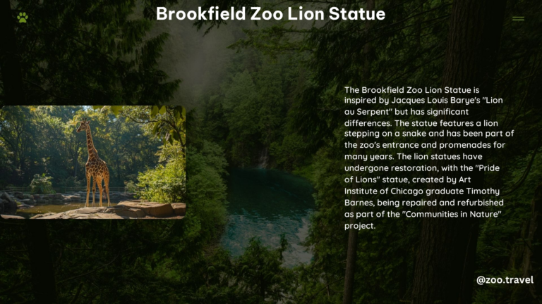 Brookfield Zoo Lion Statue