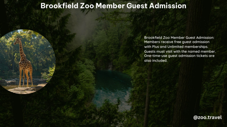 Brookfield Zoo Member Guest Admission