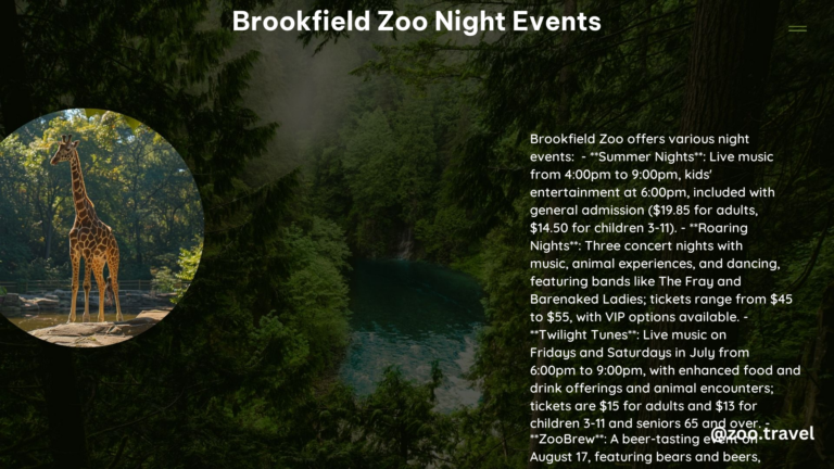 Brookfield Zoo Night Events