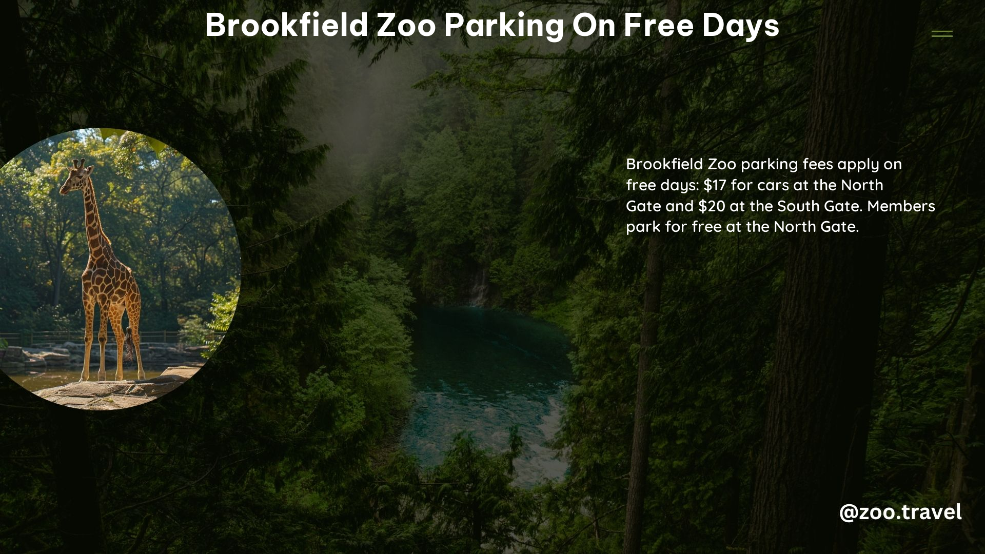 Brookfield Zoo Parking on Free Days