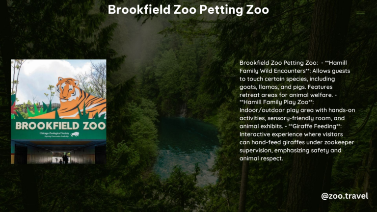 Brookfield Zoo Petting Zoo