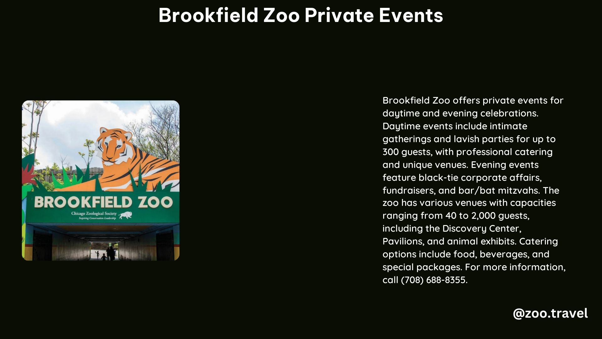 Brookfield Zoo Private Events