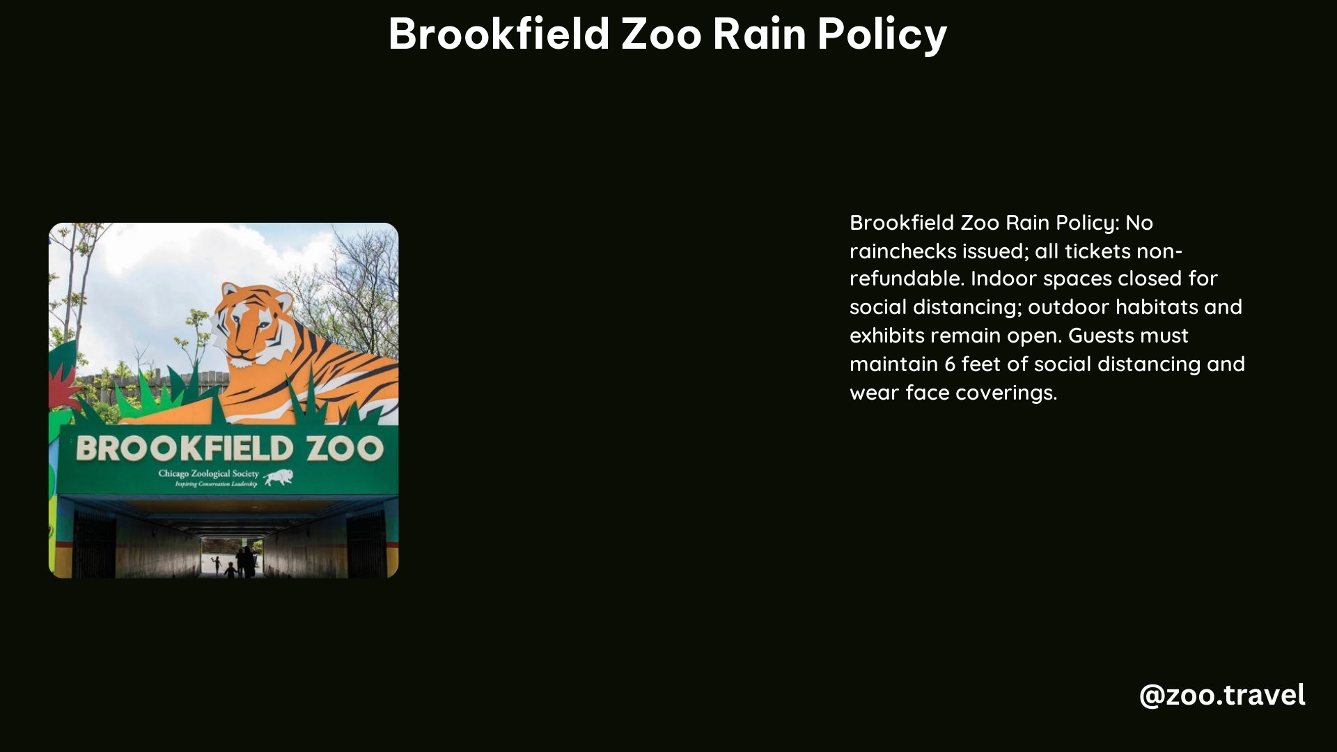 Brookfield Zoo Rain Policy