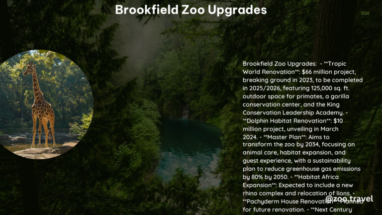 Brookfield Zoo Upgrades