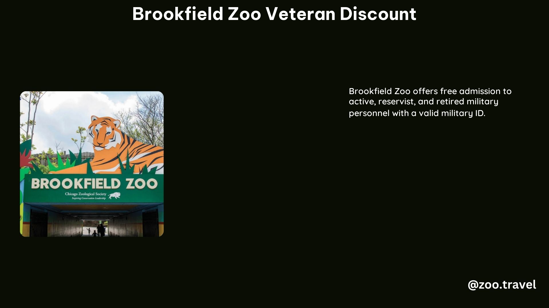 Brookfield Zoo Veteran Discount