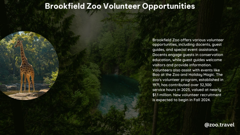 Brookfield Zoo Volunteer Opportunities