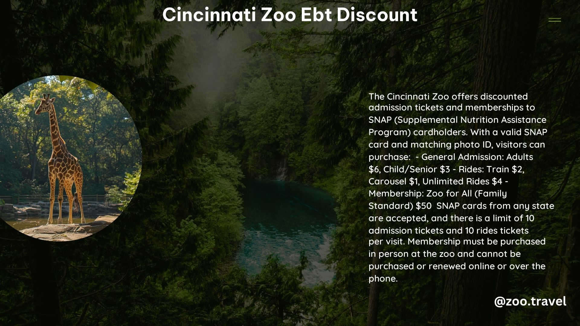 Cincinnati Zoo Ebt Discount