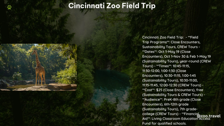 Cincinnati Zoo Field Trip