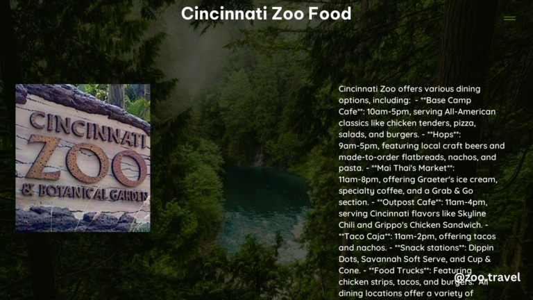 Cincinnati Zoo Food