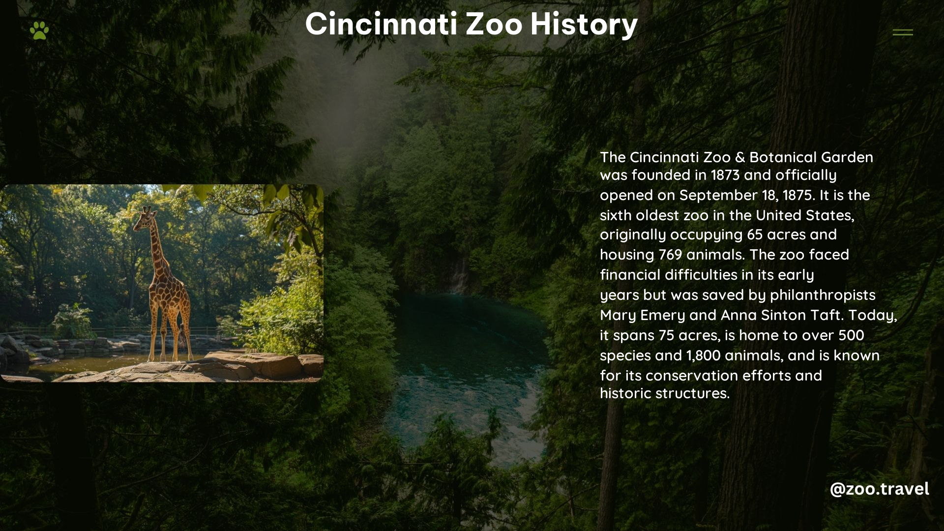 Cincinnati Zoo History