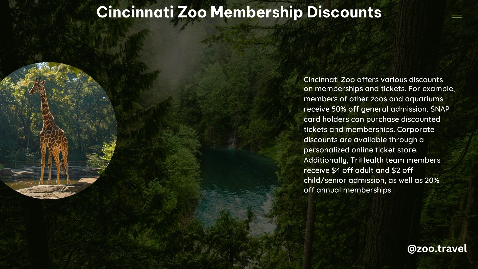 Cincinnati Zoo Membership Discounts