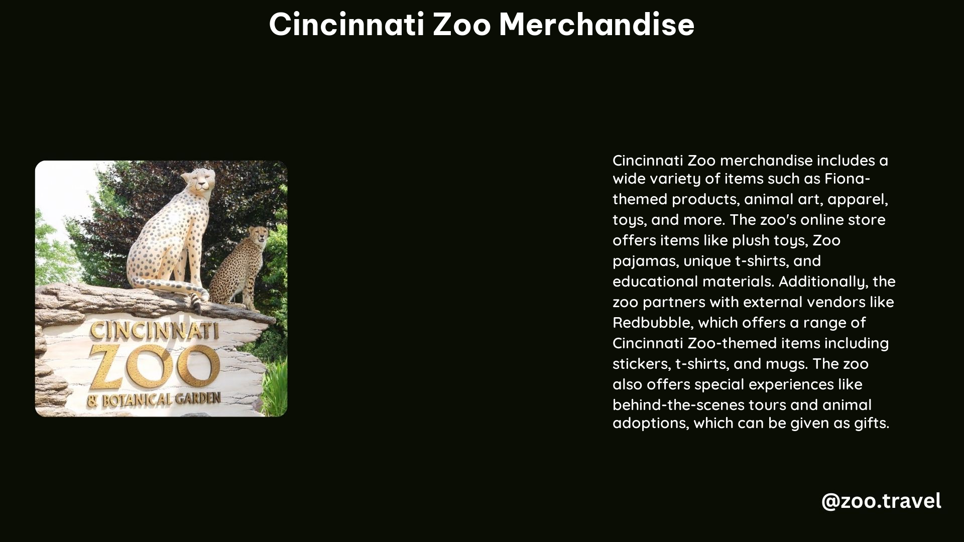 Cincinnati Zoo Merchandise