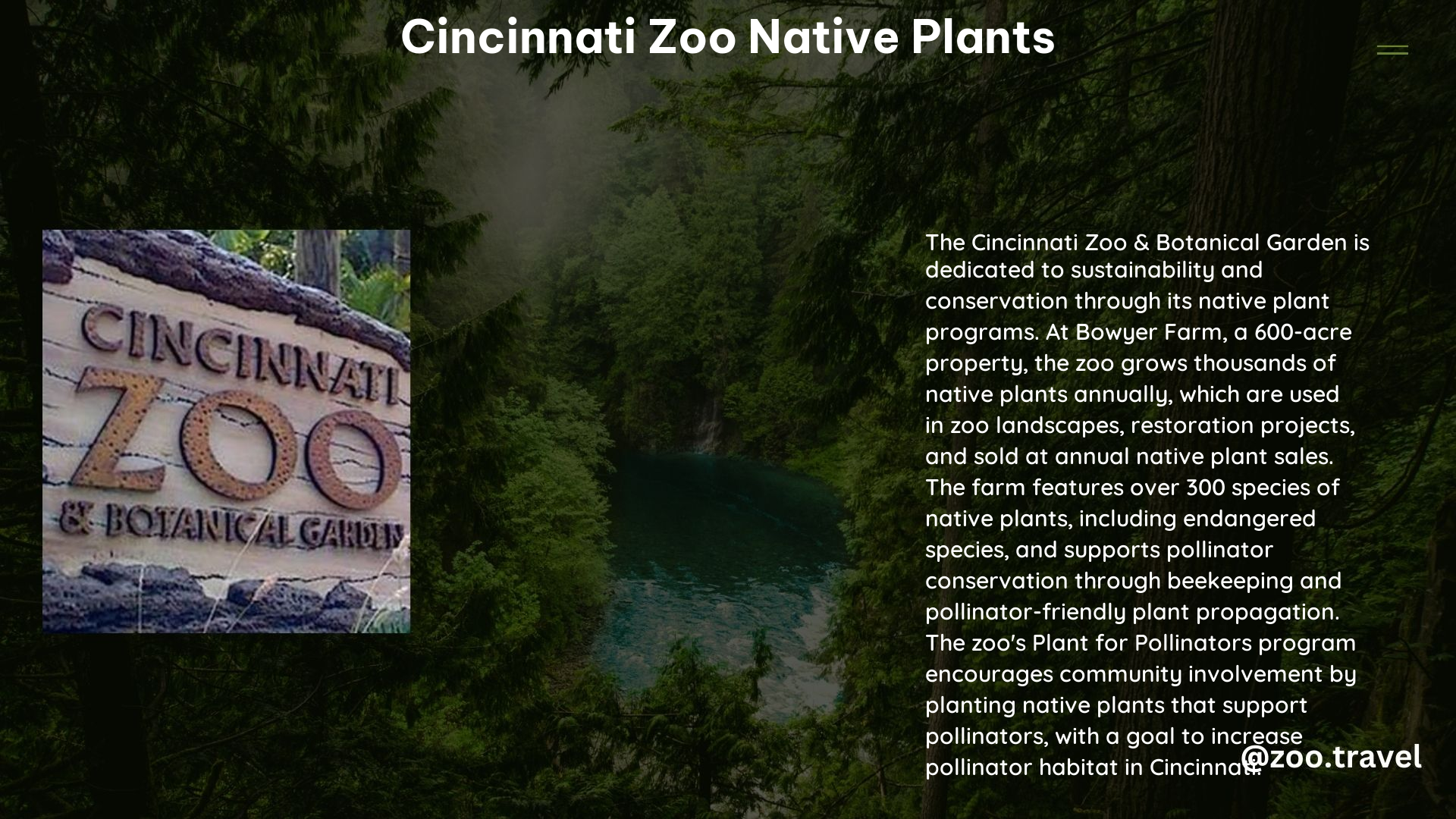 Cincinnati Zoo Native Plants