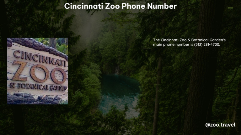 Cincinnati Zoo Phone Number