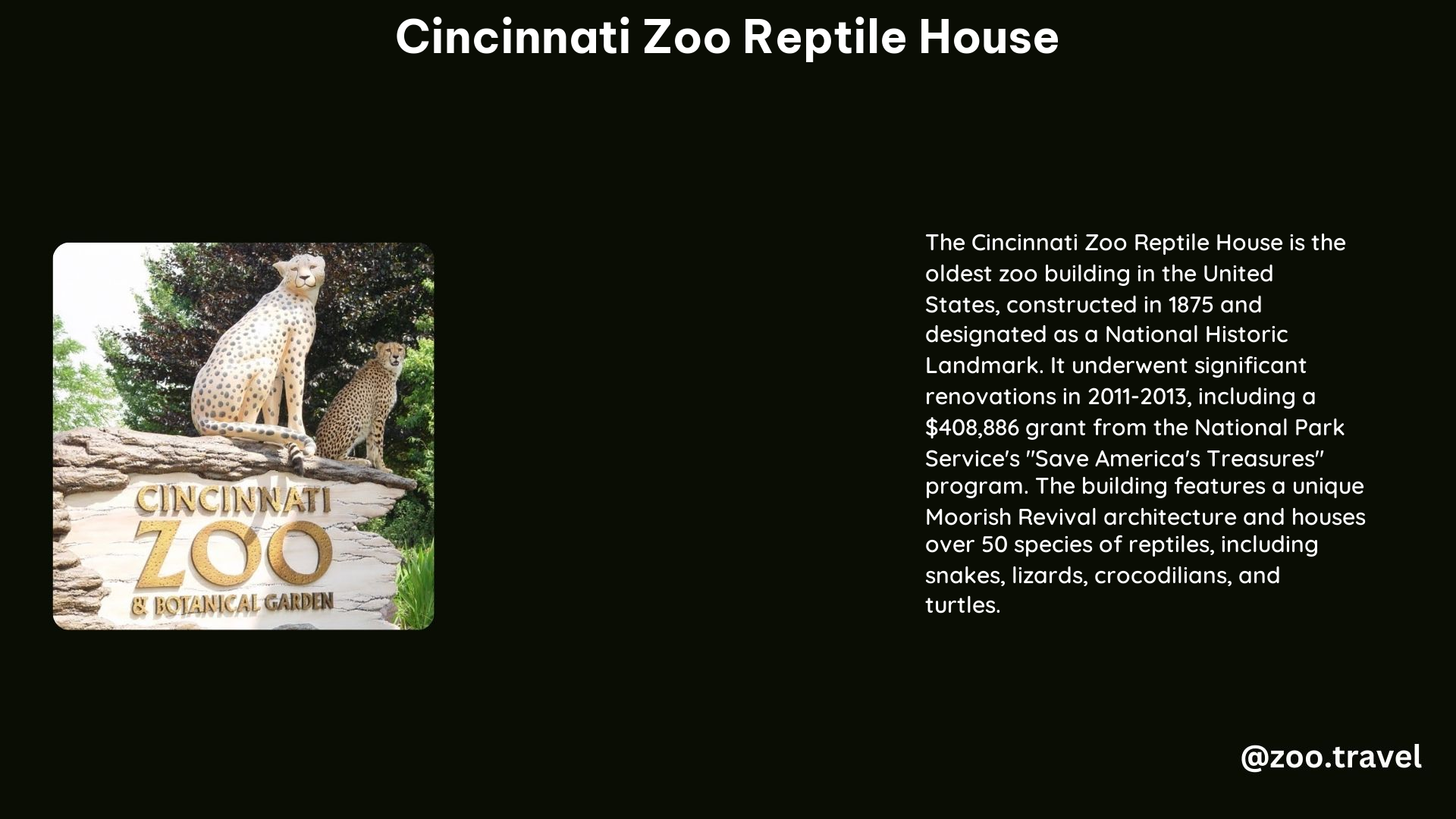 Cincinnati Zoo Reptile House