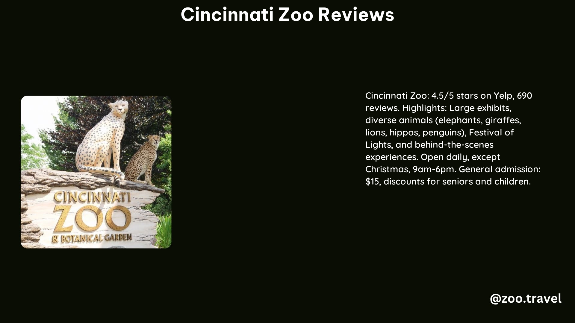 Cincinnati Zoo Reviews