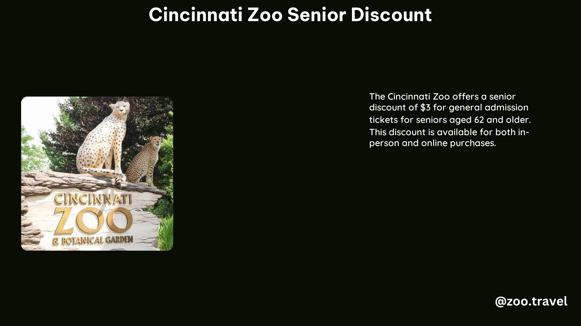 Cincinnati Zoo Senior Discount