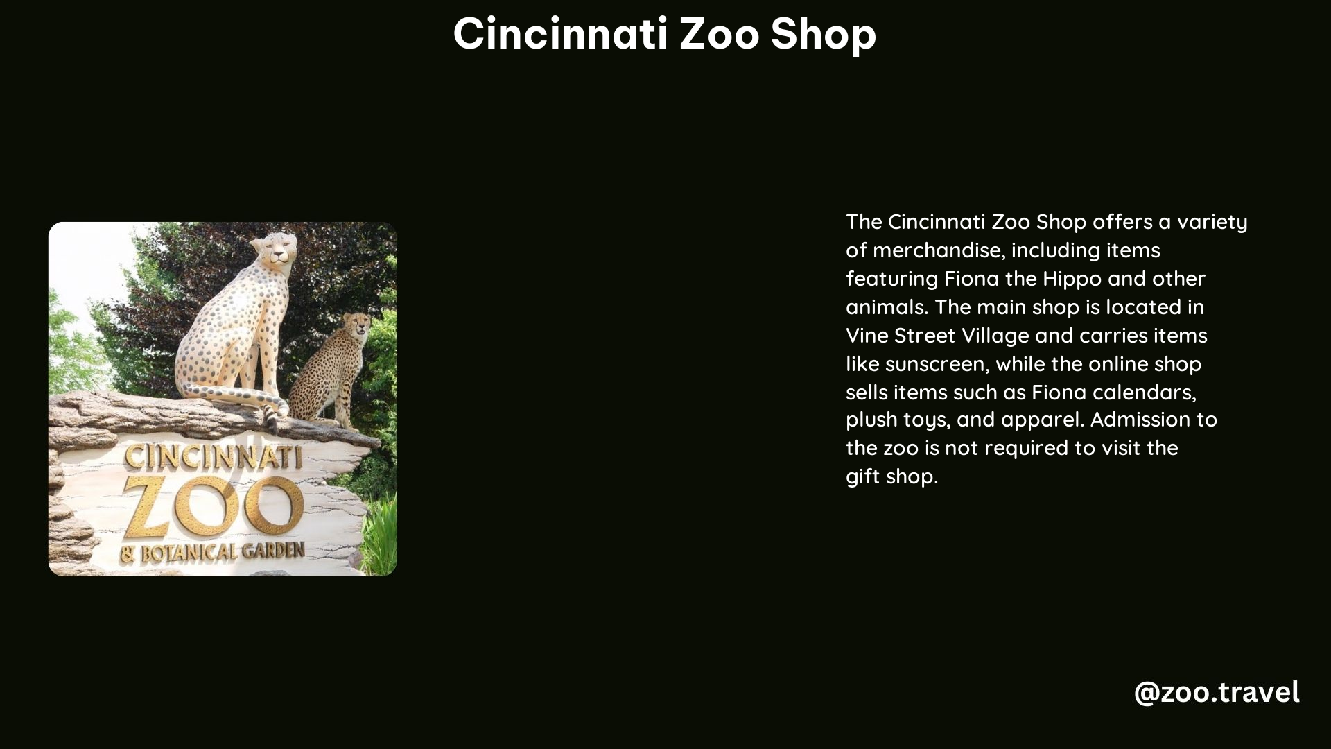 Cincinnati Zoo Shop