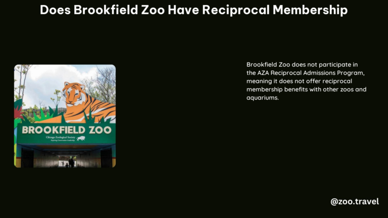 Does Brookfield Zoo Have Reciprocal Membership