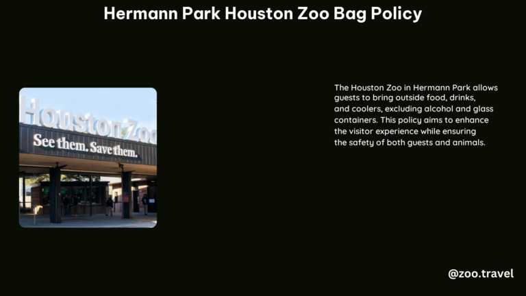 Hermann Park Houston Zoo Bag Policy