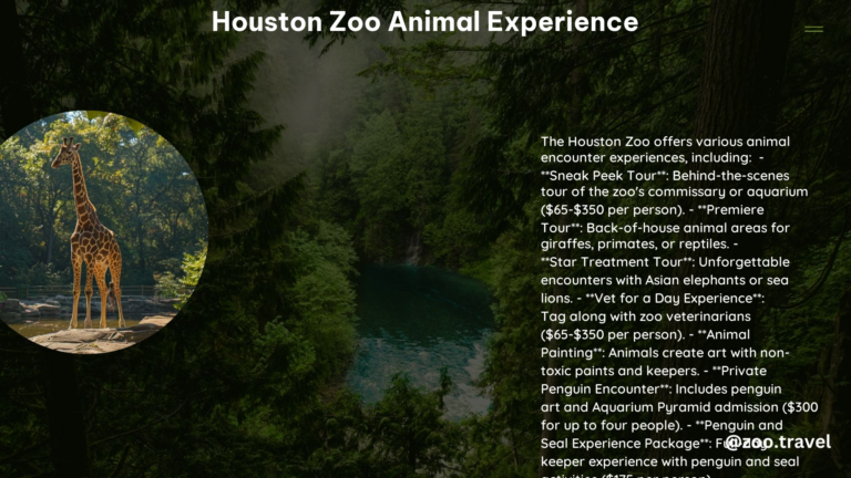 Houston Zoo Animal Experience