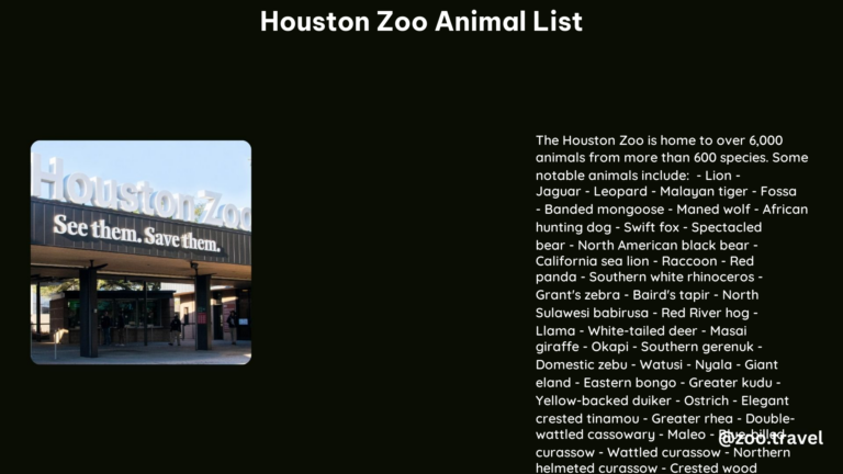 Houston Zoo Animal List