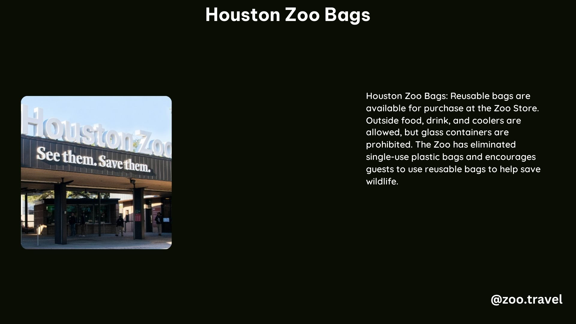 Houston Zoo Bags