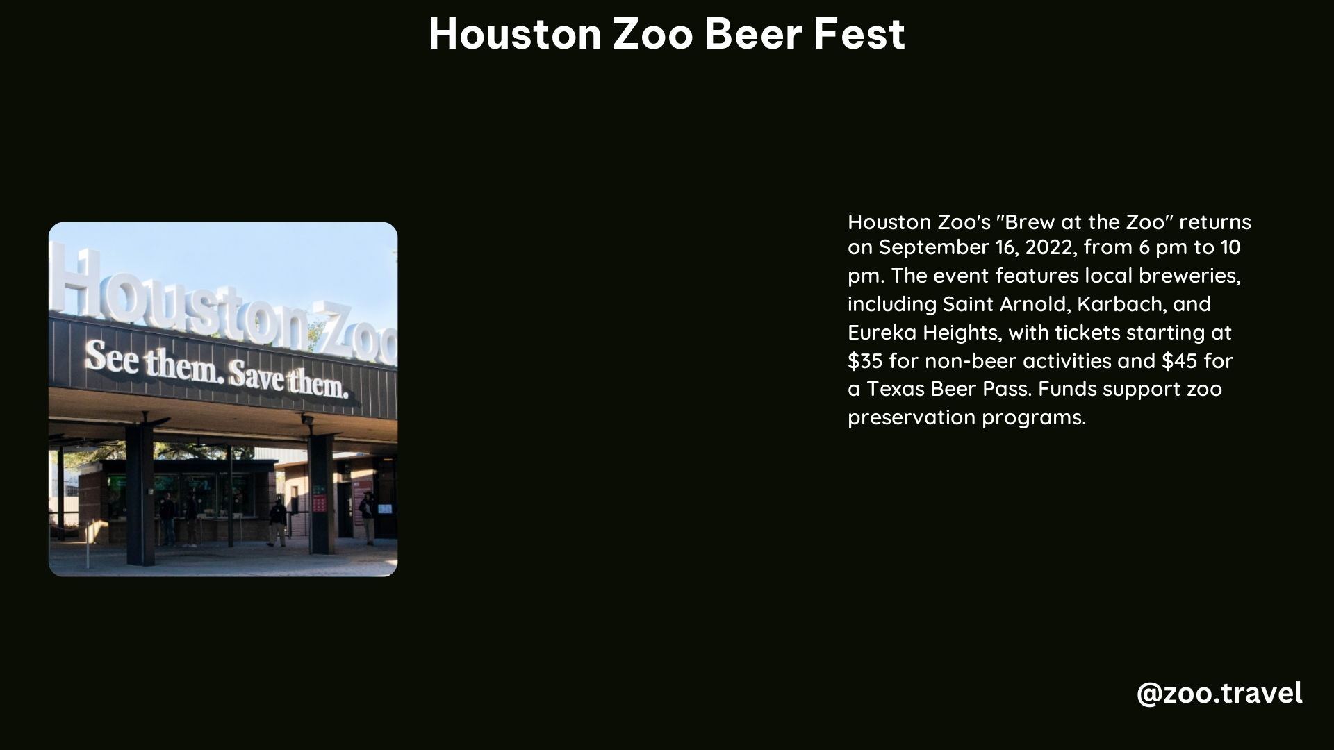 Houston Zoo Beer Fest