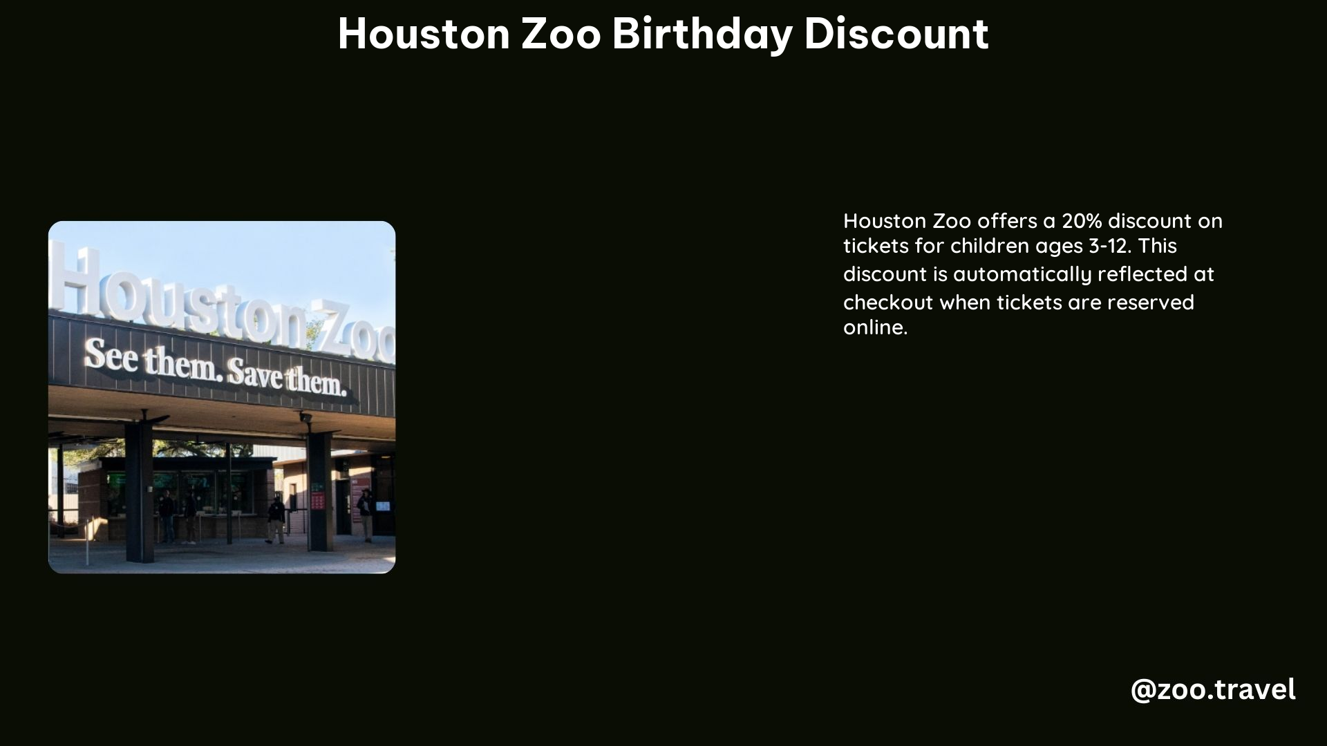 Houston Zoo Birthday Discount