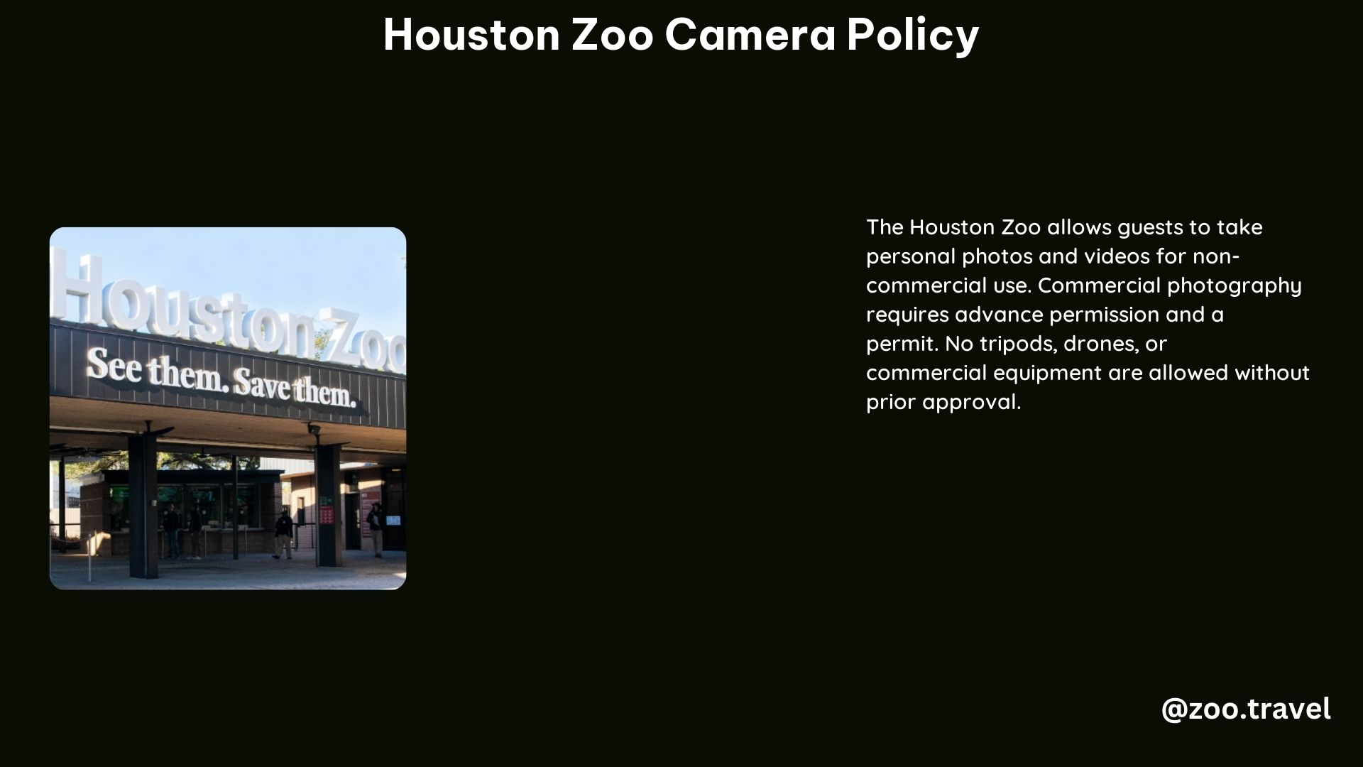 Houston Zoo Camera Policy