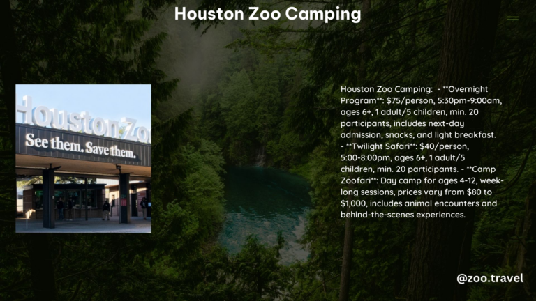 Houston Zoo Camping