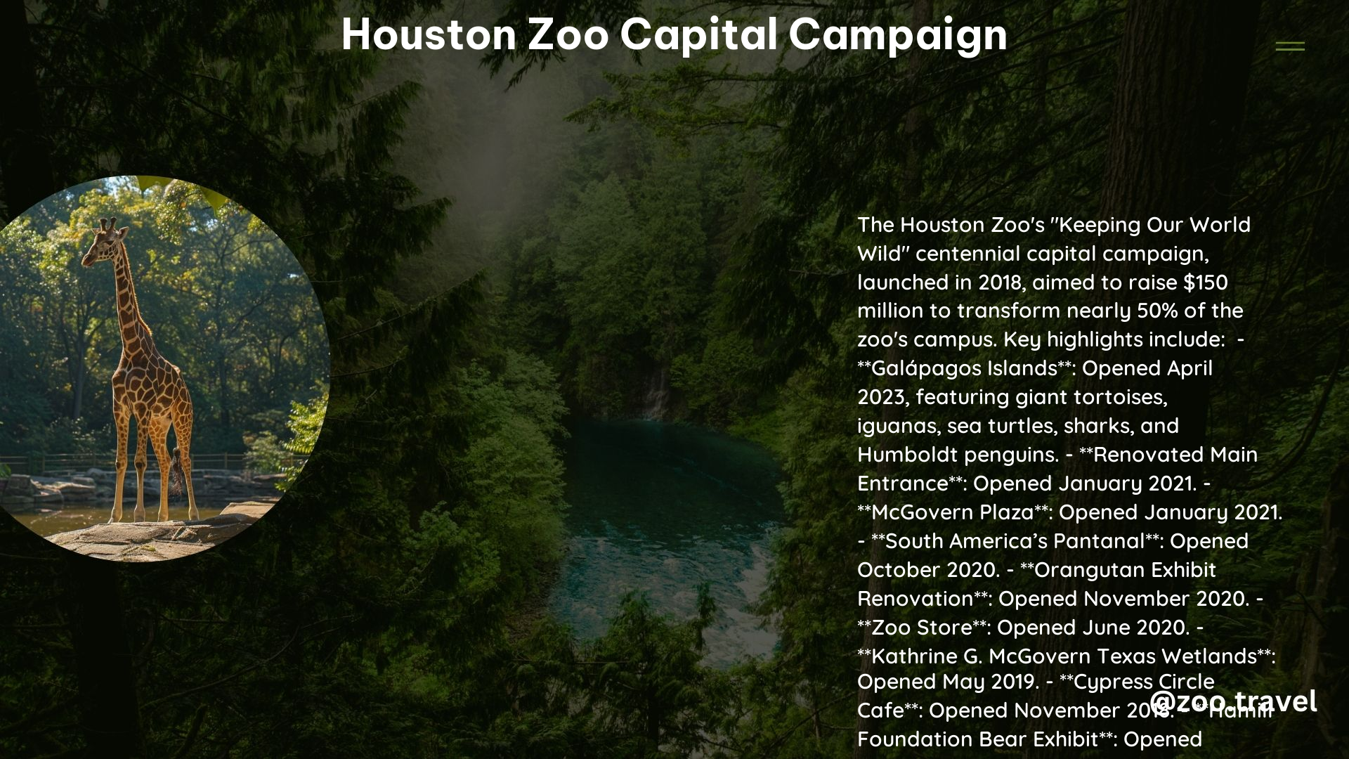 Houston Zoo Capital Campaign