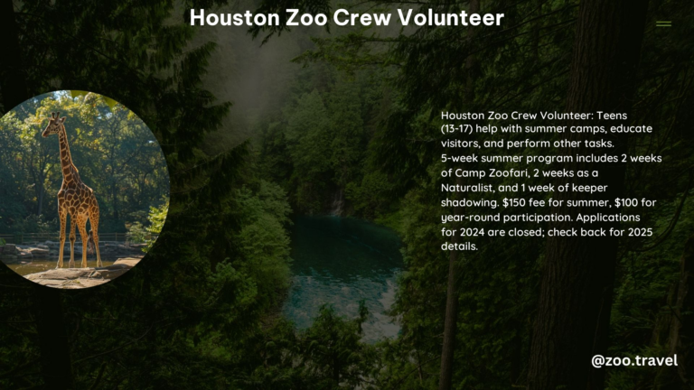 Houston Zoo Crew Volunteer