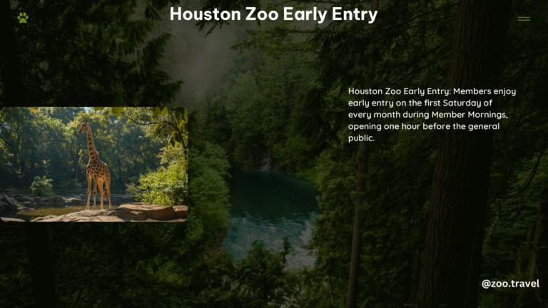 Houston Zoo Early Entry