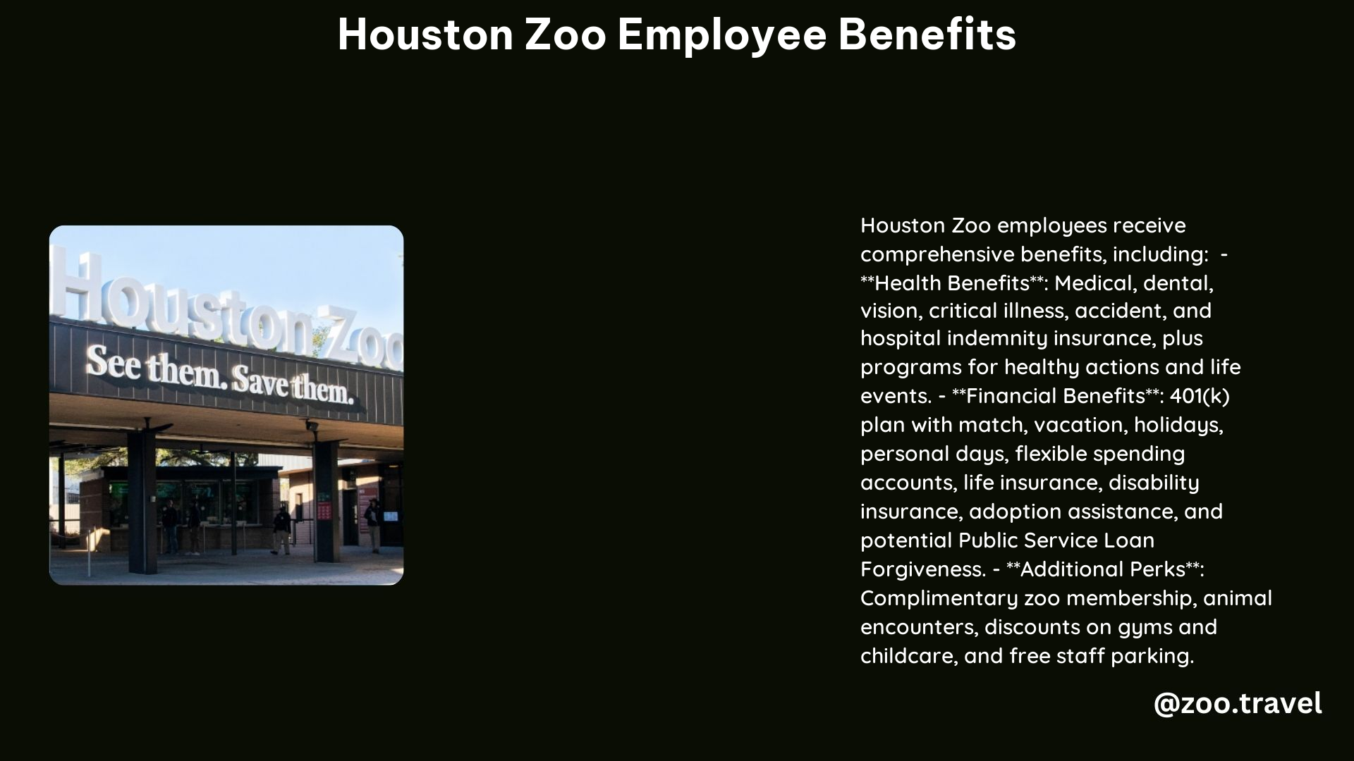 Houston Zoo Employee Benefits