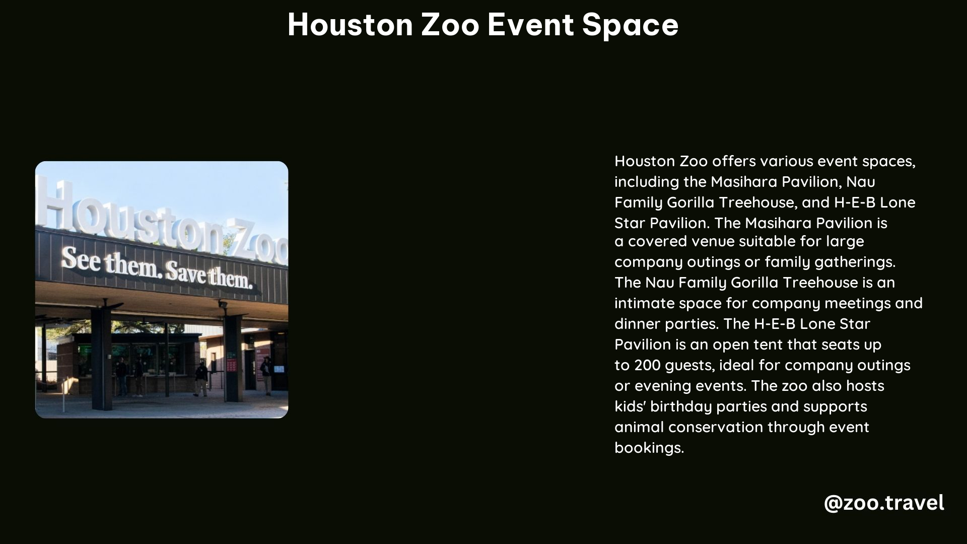 Houston Zoo Event Space