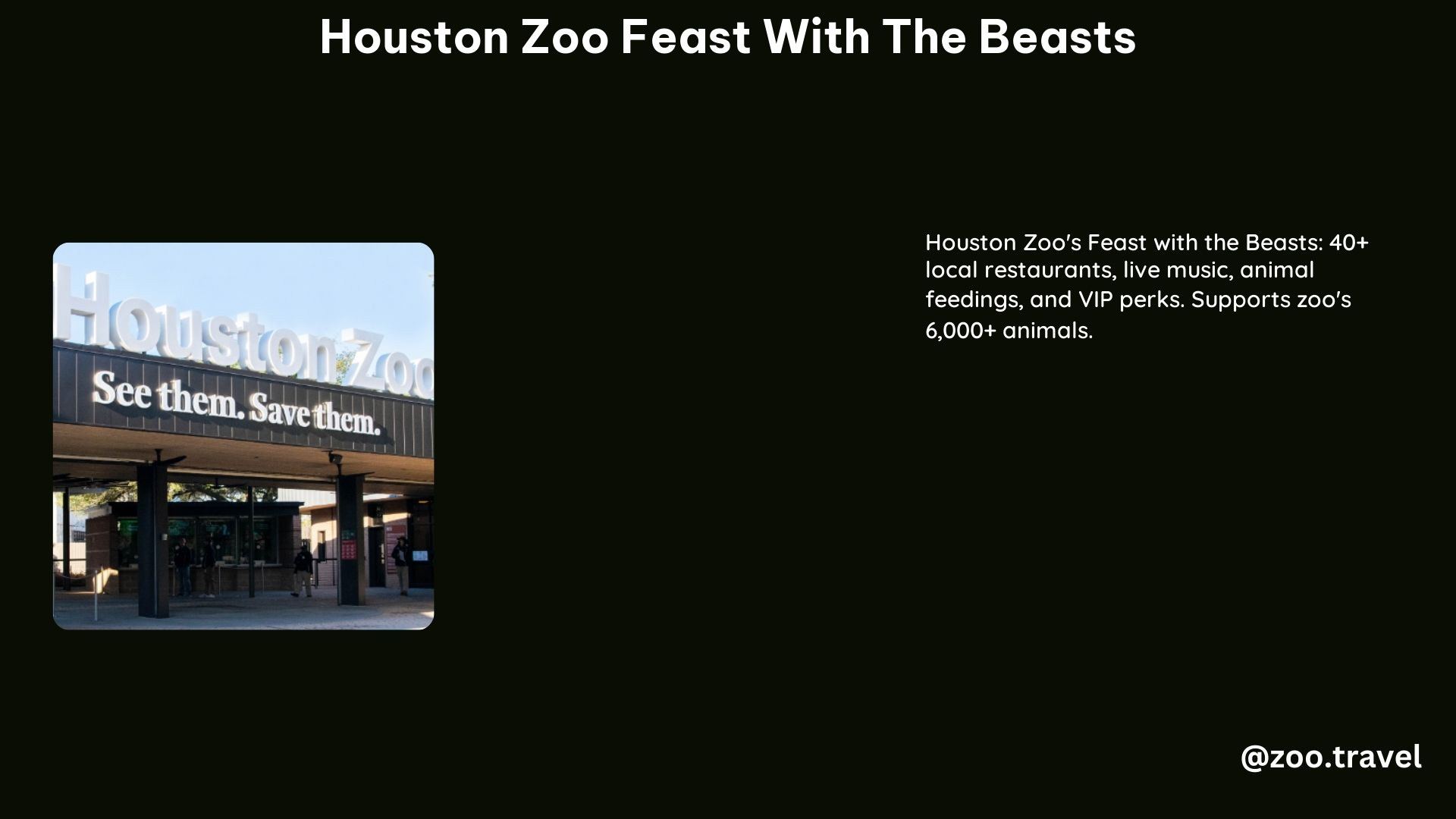 Houston Zoo Feast With the Beasts