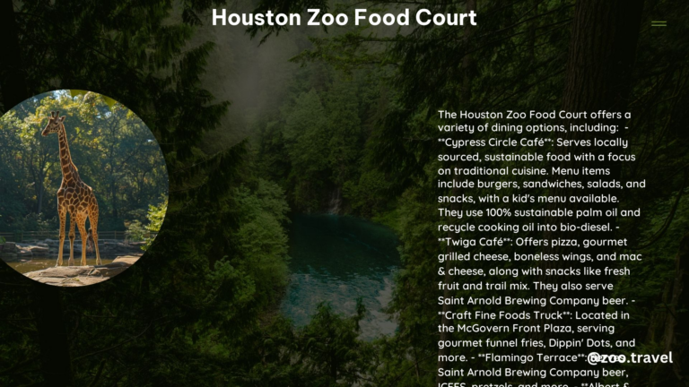 Houston Zoo Food Court