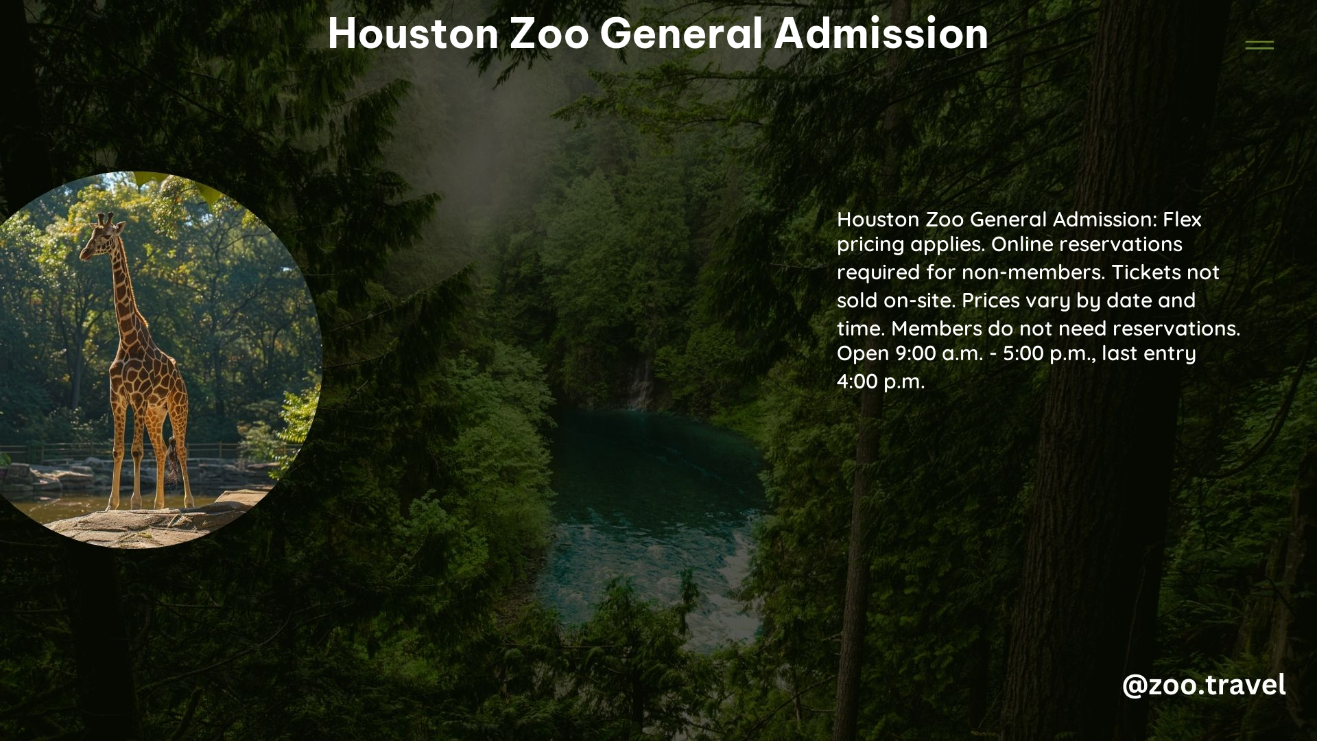 Houston Zoo General Admission