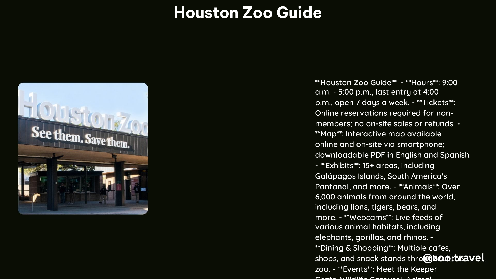 Houston Zoo Guide