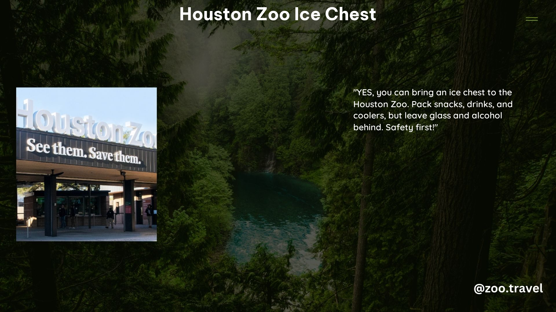 Houston Zoo Ice Chest