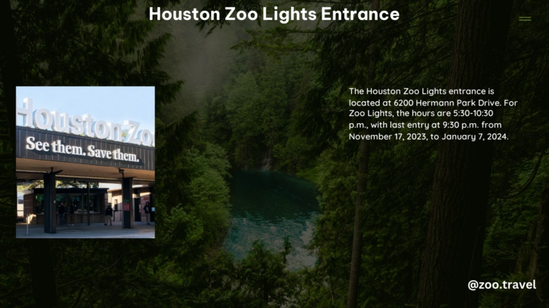 Houston Zoo Lights Entrance