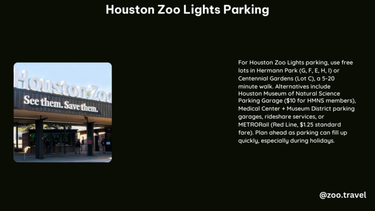 Houston Zoo Lights Parking