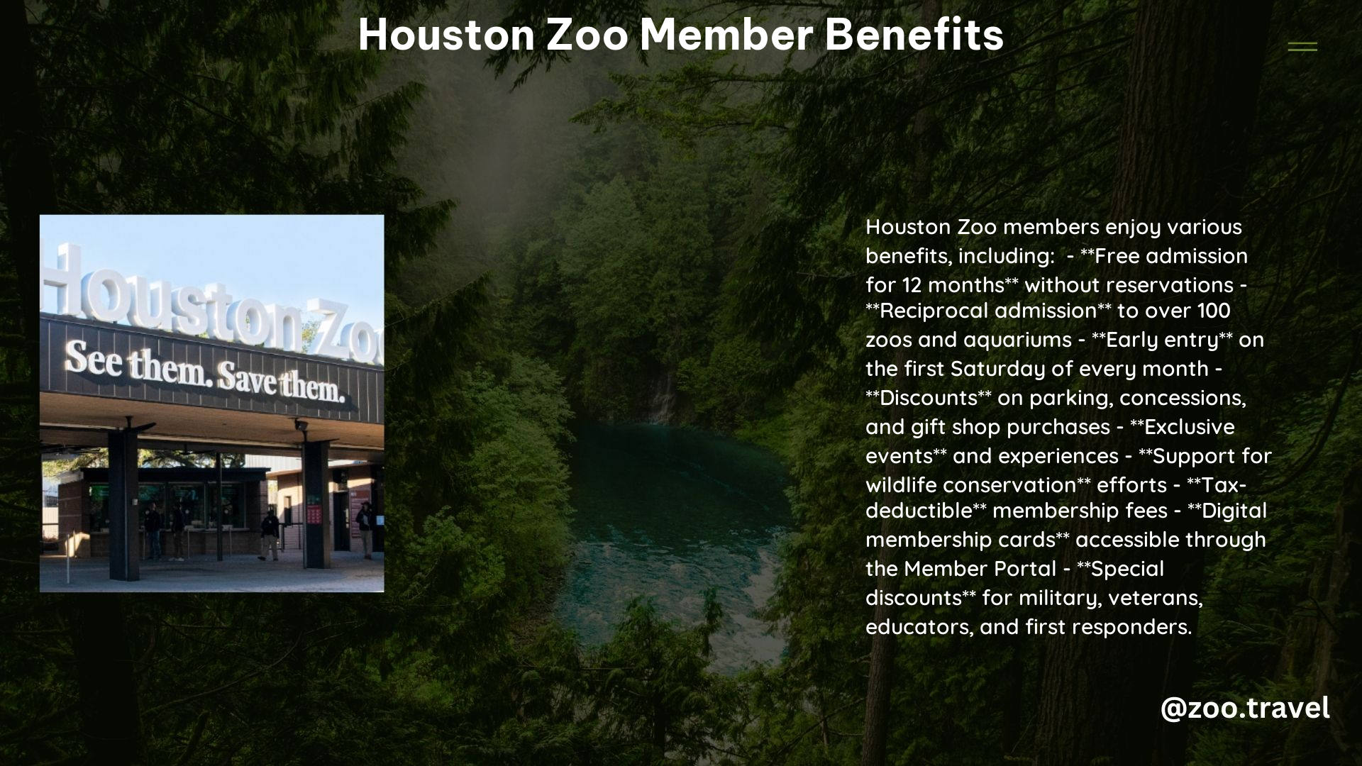 Houston Zoo Member Benefits